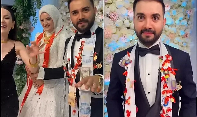 Kadir Ezildi'nin görkemli düğününde adeta altın yağdı